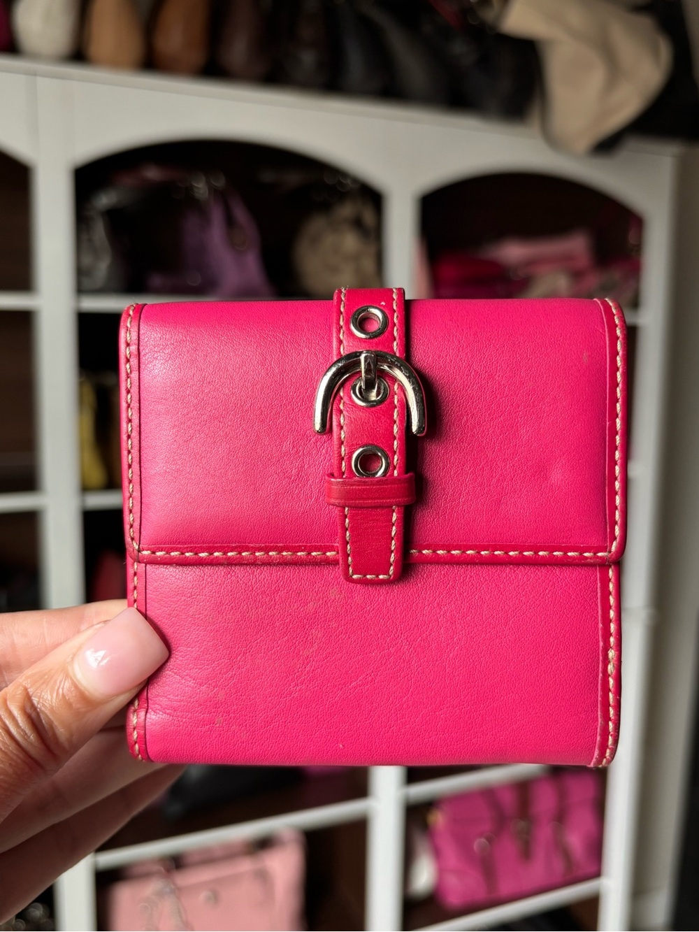 💕Coach Soho Buckle Compact Wallet 💳